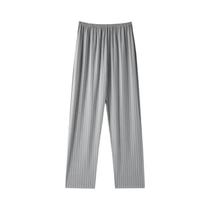 Calças De Pijama Masculinas De Verão Estilosas Finas Respiráveis Soltas Com Cintura Elástica Para