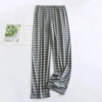 Calças De Pijama Masculinas Extra Grandes E plus Size, Estilo Casual, Finas, Para Uso Em Casa Na
