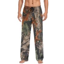 Calças de pijama Ollabaky Camo Vintage para homens XL poliéster