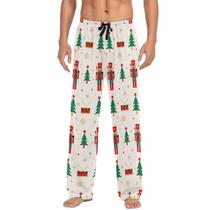 Calças de pijama Ollabaky Nutcracker Christmas Tree para homens XL Calças de pijama Ollabaky Nutcracker Christmas Tree para homens XL