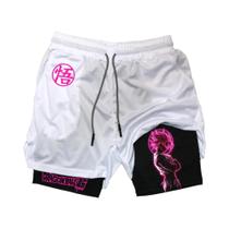 Calças De Praia Respiráveis E De Secagem Rápida Estilo Hip Hop Retro Y2K Dragon Ball Super, Shorts