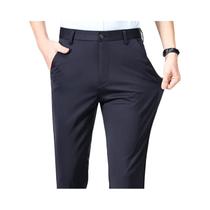 Calças De Terno Masculinas plus Size Finas De Verão, Estilo Casual De Negócios, Elásticas, Retas E