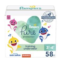 Calças de treinamento Pampers Pure Protection Baby Shark 3T-