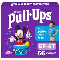 Calças de Treinamento Pull-Ups para Meninos Tamanho 5T-6T 66 Unidades Calças de Treinamento Pull-Ups para Meninos Tamanho 5T-6T 66 Unidades