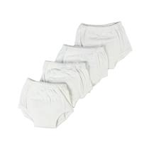 Calças de treino Bambini White, pacote com 4 unidades para bebês recém-nascidos Calças de treino Bambini White, pacote com 4 unidades para bebês recém-nascidos