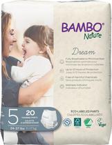 Calças de treino Bambo Nature Premium, tamanho 5, 24-37 libras, 100 unidades