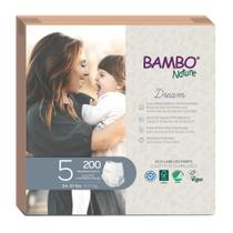 Calças de treino Bambo Nature Premium, tamanho 5, 24-37 libras, 200 unidades