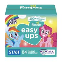 Calças de treino Pampers Easy Ups para meninas e meninos, tamanho 5T-6T x84 Calças de treino Pampers Easy Ups para meninas e meninos, tamanho 5T-6T x84