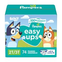 Calças de treino Pampers Easy Ups para meninos e meninas 2T-3T 74 unidades