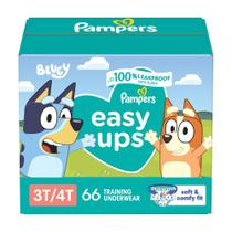 Calças de treino Pampers Easy Ups para meninos e meninas 3T-4T 66 unidades