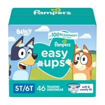 Calças de treino Pampers Easy Ups para meninos e meninas tamanho 5T-6T x46