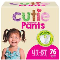 Calças de treino Potty, Cutie Girls, 4T/5T, reajustáveis, 76 unidades