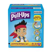 Calças de Treino Pull-Ups para Meninos (4T-5T) - Pacote com 56 Unidades Calças de Treino Pull-Ups para Meninos (4T-5T) - Pacote com 56 Unidades