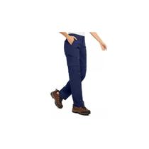 Calças de trekking femininas de secagem rápida removíveis em azul marinho