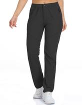 Calças de viagem de golfe CNBQDD leves e de secagem rápida preta XL