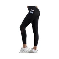 Calças De Yoga De Cintura Alta Com Duplo Bolso Para Mulheres, Leggings Em Patchwork, Roupas Calças De Yoga De Cintura Alta Com Duplo Bolso Para Mulheres, Leggings Em Patchwork, Roupas