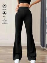 Calças De Yoga Femininas De Cintura Alta, Modeladoras, Com Caimento Fluido E Micro-Campana, Calças De Yoga Femininas De Cintura Alta, Modeladoras, Com Caimento Fluido E Micro-Campana,
