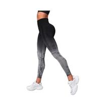 Calças De Yoga Femininas De Cintura Alta Sem Costura, Leggings Tie Dye Com Efeito Push up Para Calças De Yoga Femininas De Cintura Alta Sem Costura, Leggings Tie Dye Com Efeito Push up Para