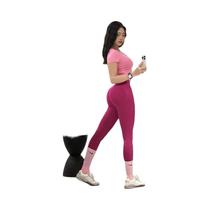 Calças de Yoga Seamless de Cintura Alta - Leggings de Secagem Rápida para Academia e Corrida