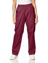 Calças Dickies Cherokee Medical Scrubs Wine 5XL com cintura elástica