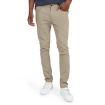 Calças DKNY Lightweight Travel para homens Skinny Fit Khaki Calças DKNY Lightweight Travel para homens Skinny Fit Khaki