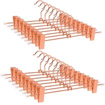 Calças e saias e cabides Amber Home Rose Copper Gold Metal (pacote com 24) Calças e saias e cabides Amber Home Rose Copper Gold Metal (pacote com 24)