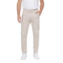 Calças Esporte Fino Social Sarja Slim Masculina Com Elastano