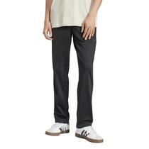 Calças esportivas adidas de 3 listras em tricô com bainha aberta para homens pretas Calças esportivas adidas de 3 listras em tricô com bainha aberta para homens pretas