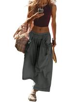 Calças esportivas Hooever Loose Wide Leg femininas cinza escuro tamanho M Calças esportivas Hooever Loose Wide Leg femininas cinza escuro tamanho M