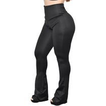Calças Feminina Boca De Sino Cintura Alta Levanta Bumbum Calças Feminina Boca De Sino Cintura Alta Levanta Bumbum