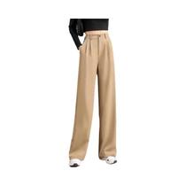 Calças Femininas De Cintura Alta Com Pernas Largas Moda Coreana Primavera Verão 2025 Calças Casuais