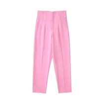 Calças Femininas De Cintura Alta Sólidas, Elegantes Para Trabalho Casual E Escritório, Calças Longas Calças Femininas De Cintura Alta Sólidas, Elegantes Para Trabalho Casual E Escritório, Calças Longas