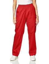 Calças femininas Dickies Medical Scrubs, cintura elástica vermelha, 5GG