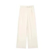 Calças Femininas Largas De Cintura Alta Plissadas Oversize Estilo Chic Para O Verão E Escritório Calças Femininas Largas De Cintura Alta Plissadas Oversize Estilo Chic Para O Verão E Escritório