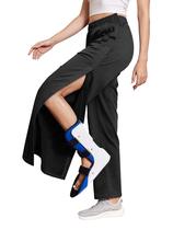 Calças femininas Tear Away Deyeek Snap Button S pretas Calças femininas Tear Away Deyeek Snap Button S pretas