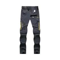 Calças Finas Elásticas e Impermeáveis para Homens - Ideal para Acampamento, Trekking e Caminhadas