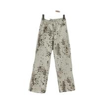 Calças Flare Vintage De Cintura Alta Em Denim Bege Para Mulheres, Estilo Casual De Rua Calças Flare Vintage De Cintura Alta Em Denim Bege Para Mulheres, Estilo Casual De Rua