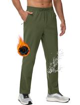 Calças forradas de lã MAGCOMSEN para homens resistentes à água no inverno