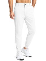 Calças G Gradual Golf Joggers para homens brancas XXL