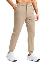 Calças G Gradual Golf Joggers para homens, cáqui claro, tamanho M