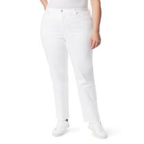 Calças Gloria Vanderbilt Amanda High Rise, jeans cônicas, brancas