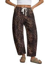 CALÇAS GRAPENT Jeans Baggy X-GRANDE com Estampa de Leopardo