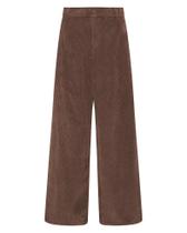 Calças GRAPENT Wide Leg Corduroy Brown para mulheres, tamanho S/4-6 Calças GRAPENT Wide Leg Corduroy Brown para mulheres, tamanho S/4-6