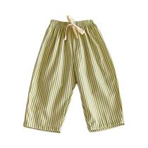 Calças Harem Listradas Para Crianças De 1 a 5 Anos Meninos E Meninas Largas E Soltas Moda Casual
