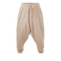 Calças Harem Masculinas De Algodão E Linho, Corte Solto, Respirável, Leve, Estilo Streetwear