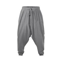 Calças Harem Masculinas De Algodão E Linho, Corte Solto, Respirável, Leve, Estilo Streetwear