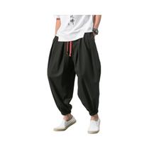 Calças Harem Masculinas Largas, Moda Casual, Calças De Moletom De Qualidade Para Homens plus Size