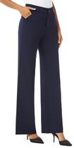 Calças iChosy Cintura Alta Pantalona Azul Marinho 4 Regular Calças iChosy Cintura Alta Pantalona Azul Marinho 4 Regular