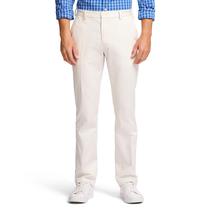 Calças IZOD American Chino de frente plana, ajustadas em linha reta para homens