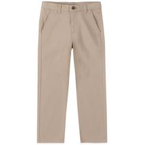 Calças IZOD Big Boys Flat Front Twill Khaki 10 Slim